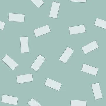 Seamless pattern cell phone glass screen cartoon vector Stock Illustration