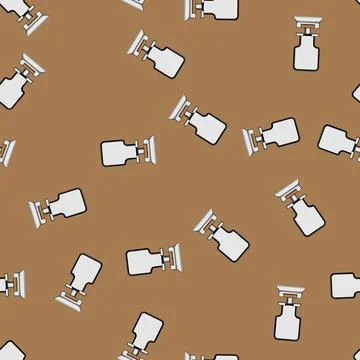 Seamless pattern cell table phone holder cartoon vector 스톡 일러스트
