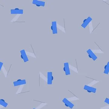 Seamless pattern cement notched trowel cartoon vector Stock Illustration