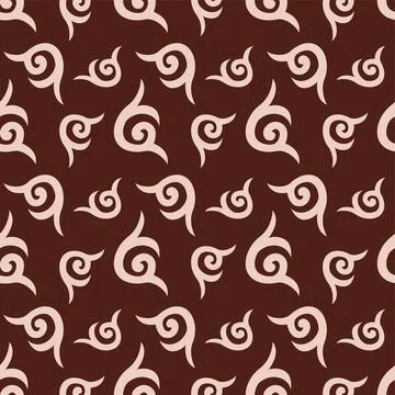 Seamless pattern of Central Asian decorative ethnic ornaments Stock Illustration