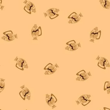 Seamless pattern ceramic broken antique pot cartoon vector 스톡 일러스트