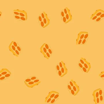 Seamless pattern ceramic egg holder cartoon vector Stock Illustration