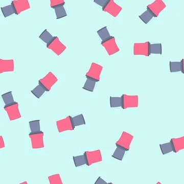Seamless pattern ceramic spice grinder cartoon vector Stock Illustration