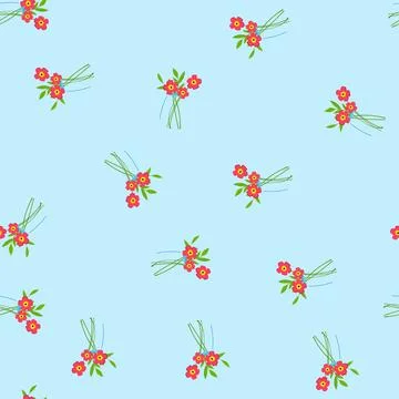 Seamless pattern ceramic vase flower cartoon vector 스톡 일러스트