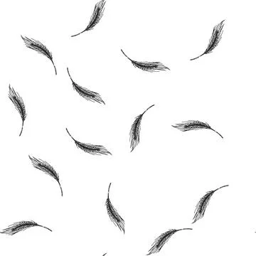 Seamless pattern cereal rye sketch hand drawn Stock Illustration