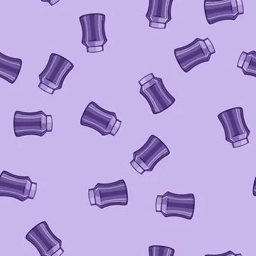 Seamless pattern ceremony urn ashes cartoon vector Illustrazione stock