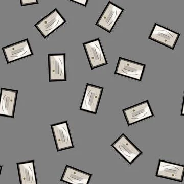 Seamless pattern certificate diploma cartoon vector Stockillustratie