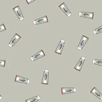Seamless pattern cfresh ice drip coffee cartoon vector イラスト素材
