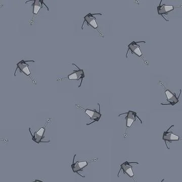 Seamless pattern chain boat anchor cartoon vector 스톡 일러스트