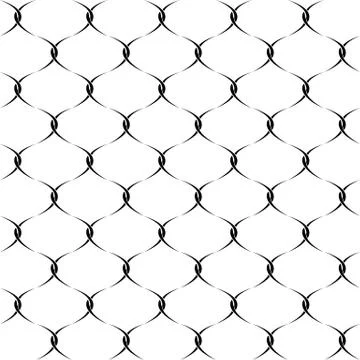 Seamless pattern of chain fence vector Stock Illustration