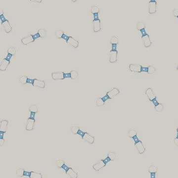 Seamless pattern chain keychain key cartoon vector Illustrazione stock