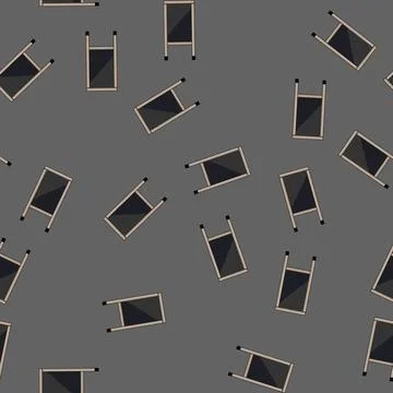 Seamless pattern chalk outdoor chalkboard cartoon vector 스톡 일러스트