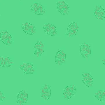 Seamless pattern challenge labyrinth game maze cartoon vector Stock Illustration
