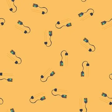 Seamless pattern champagne soil moisture sensor cartoon vector Stockillustratie