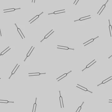 Seamless pattern champagne tuning fork cartoon vector Stockillustratie