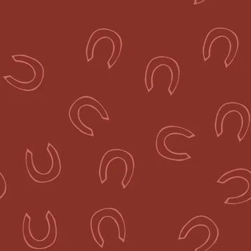 Seamless pattern chance horseshoe cartoon vector Stock Illustration