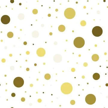 Seamless pattern with chaotic circles. Vector texture Stock Illustration