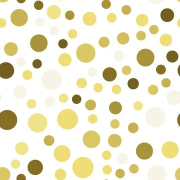 Seamless pattern with chaotic circles. Vector texture Illustrazione stock