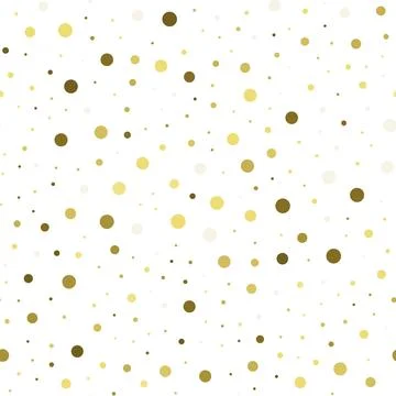 Seamless pattern with chaotic circles. Vector texture Illustrazione stock