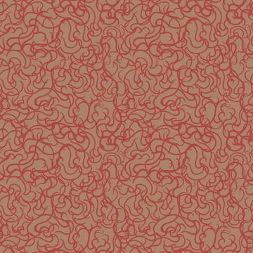 Seamless pattern. Chaotic psychedelic hypnotic pattern with red smoky swirled Stock Illustration