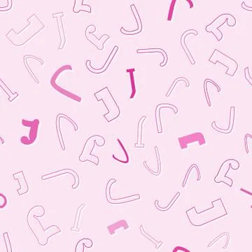 Seamless pattern with character j Illustrazione stock