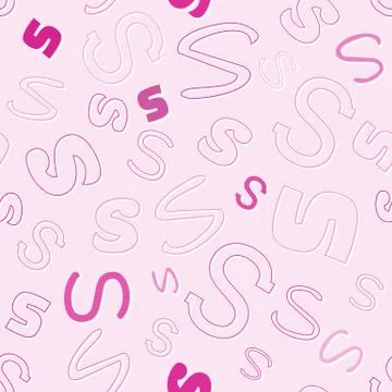 Seamless pattern with character s Illustrazione stock