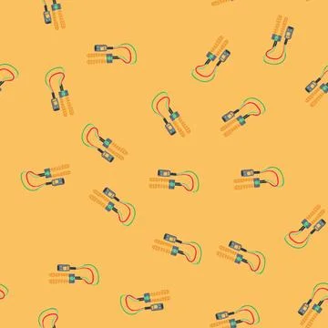 Seamless pattern chardonnay soil moisture sensor cartoon vector Stock Illustration