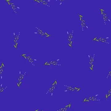 Seamless pattern charm lavender cartoon vector Stock Illustration