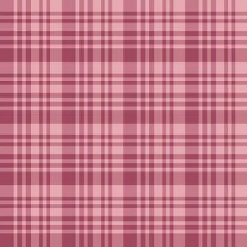 Seamless pattern in charming warm berry pink colors for plaid, fabric, Stock Illustration