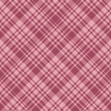 Seamless pattern in charming warm berry pink colors for plaid, fabric, Stock Illustration
