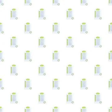 Seamless pattern with a checklist and checkmark Stock Illustration