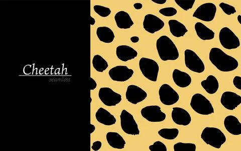 Seamless pattern: cheetah pattern vector illustration Stock Illustration