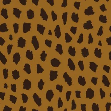 Seamless pattern with cheetah skin Stockillustratie