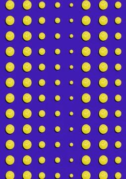The seamless pattern of cherry berries on blue background Stock Illustration