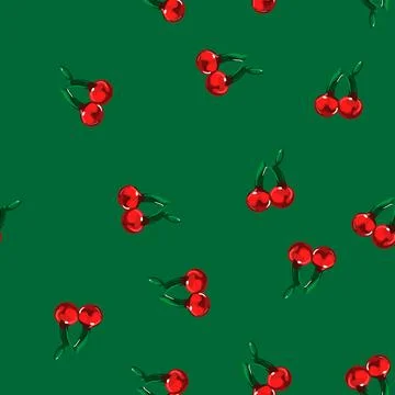 Seamless pattern cherry jelly candy cartoon vector Illustrazione stock
