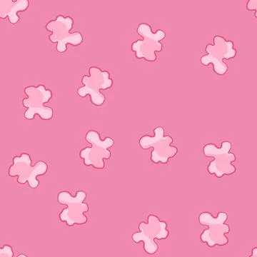 Seamless pattern chew bubble gum cartoon vector Stock Illustration