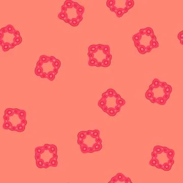 Seamless pattern chew teething ring cartoon vector Stock Illustration