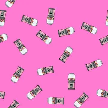 Seamless pattern chewing bubblegum machine cartoon vector 库存插图