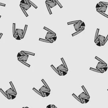 Seamless pattern chic leather jacket female cartoon vector Stock Illustration
