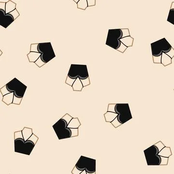 Seamless pattern chic neckline dress cartoon vector Illustrazione stock