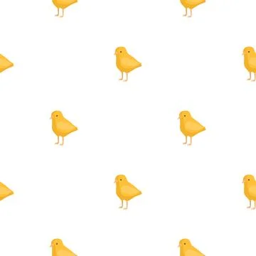 Seamless pattern of chicken. Domestic animals on colorful background. Vector  스톡 일러스트