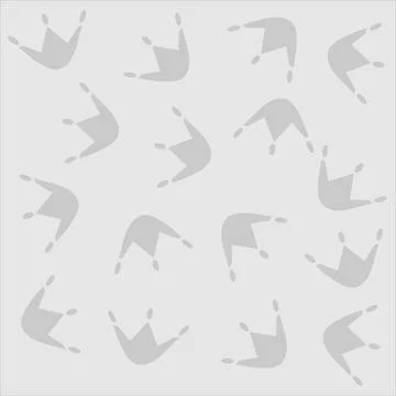 Seamless like a pattern of chicken footprints in a gray background Stock Illustration