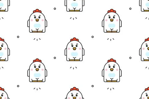 Seamless pattern with Chicks イラスト素材
