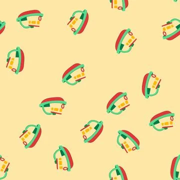 Seamless pattern child boat toy cartoon vector イラスト素材