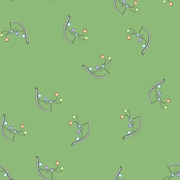 Seamless pattern child crib mobile cartoon vector Stock Illustration