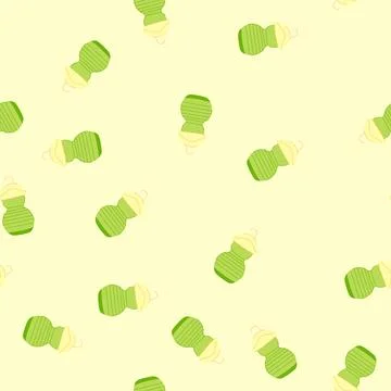 Seamless pattern child sippy cup cartoon vector Stock Illustration