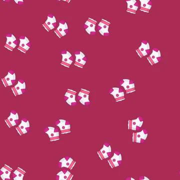 Seamless pattern child toddler socks cartoon vector イラスト素材