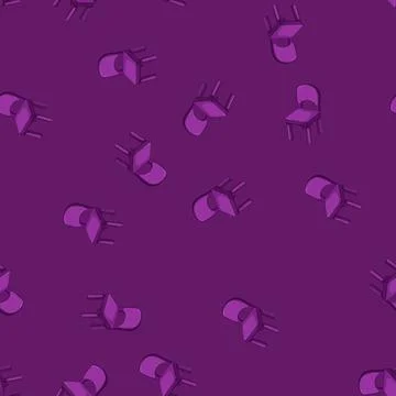Seamless pattern children kid chair cartoon vector Stock Illustration