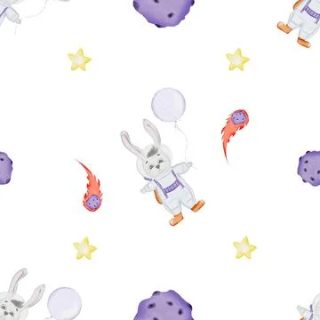 Seamless pattern for children on the theme of space. cute children's pattern Stockillustratie