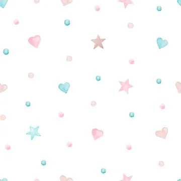 Seamless pattern in children's boho style. Stock Illustration